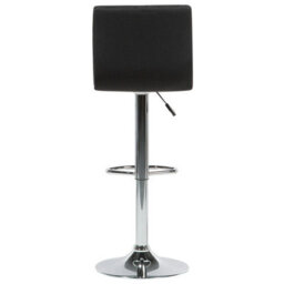 Wyld And Coco Set Of 2 Quilted Black Fabric Bar Stools With Gas Lift, Swivel And Footrest - Pair - thumbnail 7