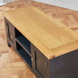 The Furniture Market Cotswold Charcoal Large Tv Unit - thumbnail 5