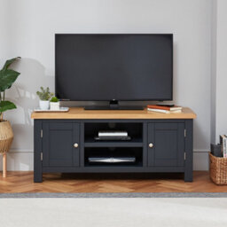 The Furniture Market Cotswold Charcoal Large Tv Unit - thumbnail 2