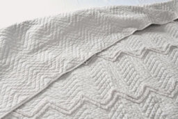 Smart Living Luxurious Zig-Zag Polyester Bedspread - Soft, Stylish, And Durable - thumbnail 2