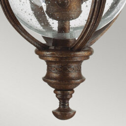 Luminosa Lighting Elstead English Bridle 3 Light Medium Outdoor Ceiling Chain Lantern British Bronze, E14 - thumbnail 5
