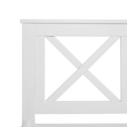 Beliani Bed Pine Wood Tannay 140 X 200 Cm (Eu Double) White - thumbnail 9