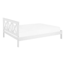 Beliani Bed Pine Wood Tannay 140 X 200 Cm (Eu Double) White - thumbnail 5