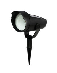 Black Solar-Powered 15Lm Integrated Led Outdoor Spotlight - thumbnail 1