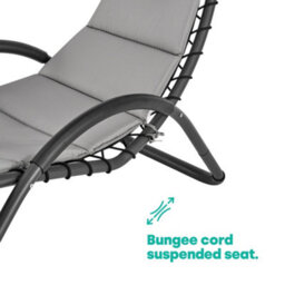 Livivo Luxury Soft Padded Sun Lounger With A Canopy - Outdoor Garden Furniture For Patio, Decking & Balcony - Grey Brand - thumbnail 3
