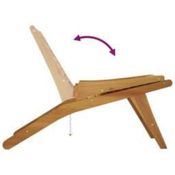Berkfield Garden Chair Solid Wood Teak - thumbnail 6