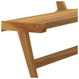 Berkfield Garden Chair Solid Wood Teak - thumbnail 7