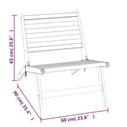 Berkfield Garden Chair Solid Wood Teak - thumbnail 8