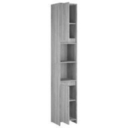 Vidaxl Bathroom Cabinet Grey Sonoma 30X30X183.5 Cm Engineered Wood - thumbnail 5
