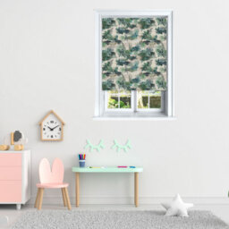Lister Cartwright Jungle Design Blackout Roller Blinds Easy Fit Child Safety Included (Mockingbird, 120 X140 Cm) - thumbnail 2