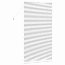 Berkfield Window Blind With Curtains Manual White Aluminium - thumbnail 7