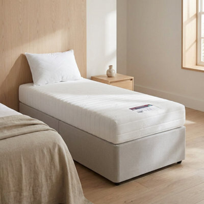 Rest Relax 4Ft Small Double 16Cm Medium-Firm Memory Foam Mattress & 2 Luxury Memory Flake Pillows Set - Pressure-Relieving Support - image 1