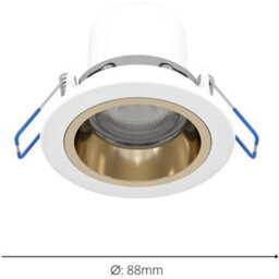 Loops 2 Pack Elegant Modern White And Gold Indoor Ceiling Spotlight For Stylish Homes - thumbnail 4
