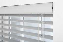 Furnished Made To Measure Faux Wood Venetian Blinds - Grey 50mm Slats Blinds For Windows And Doors (W)135Cm (L)150Cm - thumbnail 2