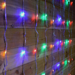 Samuel Alexander 1.5M X 2M Light Up Cascading Christmas Curtain Light With 240 Multi-Coloured Leds - thumbnail 8
