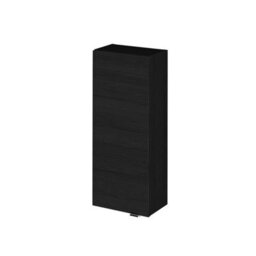 Hudson Reed Fusion Wall Hung 1 Door Cabinet, Soft Close, Charcoal Black Woodgrain, 300X180X700mm - thumbnail 4