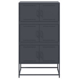 Berkfield Sideboard Anthracite 68.5X38.5X123.5 Cm Steel - thumbnail 6