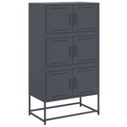 Berkfield Sideboard Anthracite 68.5X38.5X123.5 Cm Steel - thumbnail 2