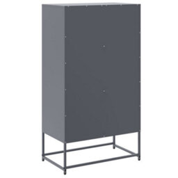 Berkfield Sideboard Anthracite 68.5X38.5X123.5 Cm Steel - thumbnail 8