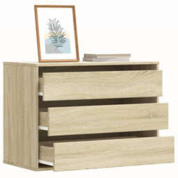 Vidaxl Corner Chest Of Drawers Sonoma Oak 80X41X58 Cm Engineered Wood - thumbnail 1