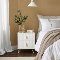 Sobuy Fbt115-W, Bedside Table Bedside Cabinet Nightstand With 2 Drawers, Side Table  Chest Of Drawers For Bedroom, White - thumbnail 2