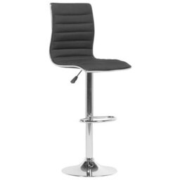 Beliani Set Of 2 Bar Chairs Lucerne Swivel Black - thumbnail 4