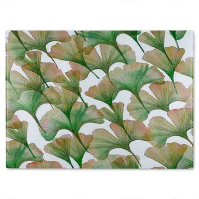 Benjamin Tate Design Ginkgo Biloba Glass Chopping Boarddesigner Style - image 1