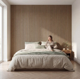 Kraus Easy Living - Natural Oak Acoustic Slat Wall Panel Sample - 26Cm X 12.5Cm - thumbnail 7