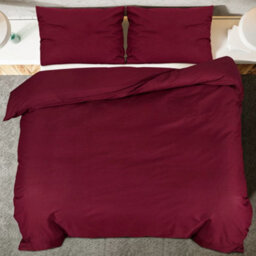 Walplus Duvet Cover Set Bordeaux 200X200 Cm Cotton - thumbnail 5