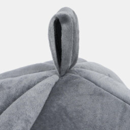OHS Cat Bed Igloo Dog Bed Small Soft Cosy Nest Cave Plush Cushion Washable Dome Grey - thumbnail 3