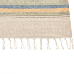 Beliani Klim Handwoven Kilim Area Rug 80 X 150 Cm Beige Brown Reversible With Tassels - thumbnail 5