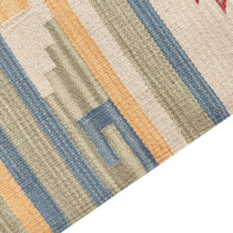 Beliani Klim Handwoven Kilim Area Rug 80 X 150 Cm Beige Brown Reversible With Tassels - thumbnail 4