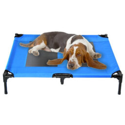 Actiaspet Blue Elevated Mesh Pet Bed Large