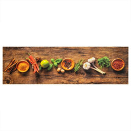Berkfield Kitchen Rug Washable Spices 45X150 Cm Velvet - thumbnail 2