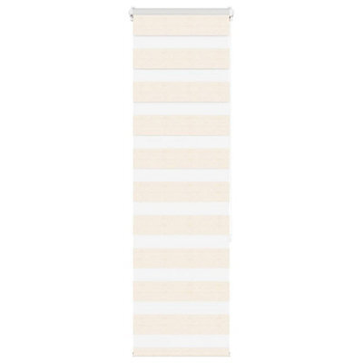 Berkfield Zebra Blind Marble Beige 40X150 Cm Fabric Width 35.9 Cm Polyester - image 1