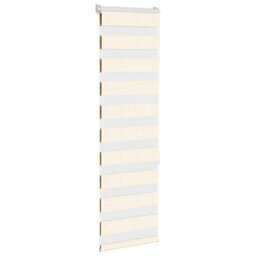 Berkfield Zebra Blind Marble Beige 40X150 Cm Fabric Width 35.9 Cm Polyester - thumbnail 3