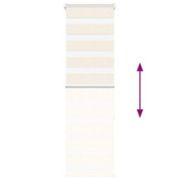 Berkfield Zebra Blind Marble Beige 40X150 Cm Fabric Width 35.9 Cm Polyester - thumbnail 5