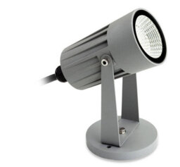 Luminosa Lighting Luminosa Led 1 Light Outdoor Wall Light & Spike Spot Silver Ip44