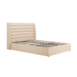 Colton Warm Beige Boucle Fabric Winged Ottoman Storage Bed - 5Ft King Size - thumbnail 9
