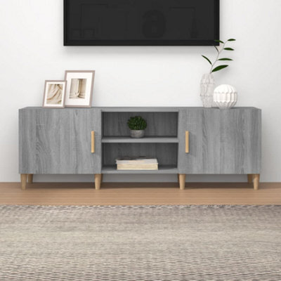 Berkfield Tv Cabinet Grey Sonoma 150X30X50 Cm Engineered Wood - image 1