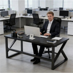 Computer Desk Laptop Pc Study Table Office Desk Home Furniture Workstation Shelf - thumbnail 5