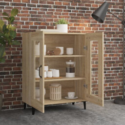 Berkfield Classic Sideboard Sonoma Oak 69.5X34X90 Cm Engineered Wood - thumbnail 3