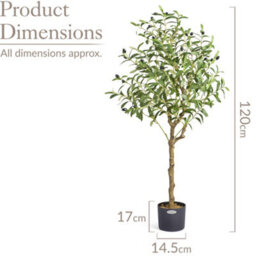 Christow Artificial Realistic Look Olive Tree - thumbnail 6