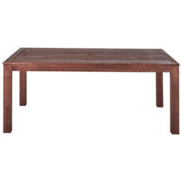 Beliani Garden Dining Set With Benches 6 Seater Tuscania Eucalyptus Wood Dark Brown - thumbnail 6