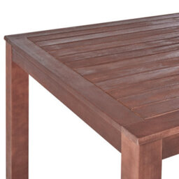 Beliani Garden Dining Set With Benches 6 Seater Tuscania Eucalyptus Wood Dark Brown - thumbnail 9