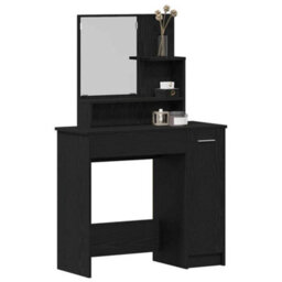 Walplus Dressing Table Black Oak 86.5 X 35 X 136 Cm Engineered Wood - thumbnail 3