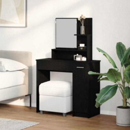 Walplus Dressing Table Black Oak 86.5 X 35 X 136 Cm Engineered Wood - thumbnail 1