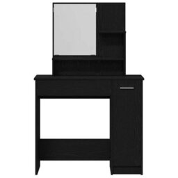 Walplus Dressing Table Black Oak 86.5 X 35 X 136 Cm Engineered Wood - thumbnail 7