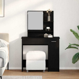 Walplus Dressing Table Black Oak 86.5 X 35 X 136 Cm Engineered Wood - thumbnail 4