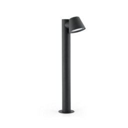 Luminosa Lighting Luminosa Gina 1 Light Outdoor Bollard Light Dark Grey Ip44, Gu10 - thumbnail 1